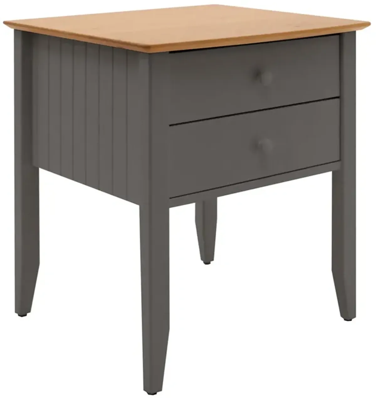 Coastal Grey 2 Drawer Nightstand