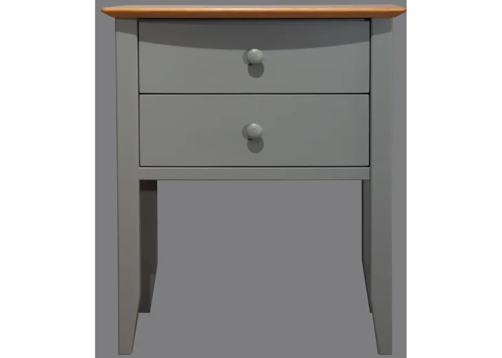 Coastal Grey 2 Drawer Nightstand