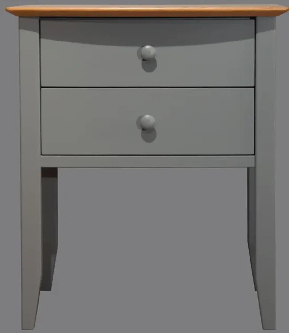 Coastal Grey 2 Drawer Nightstand