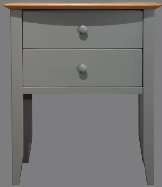 Coastal Grey 2 Drawer Nightstand