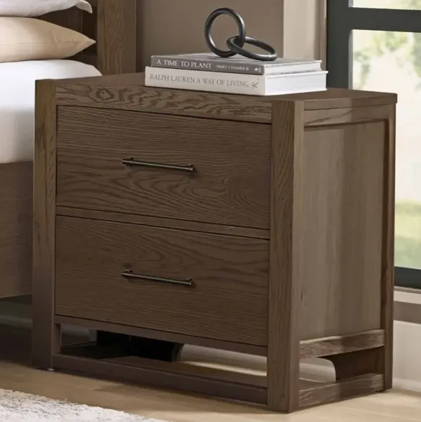 Lodge & Loft Dark Oak Nightstand