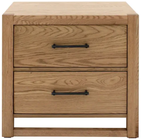Lodge & Loft Blond Oak Nightstand