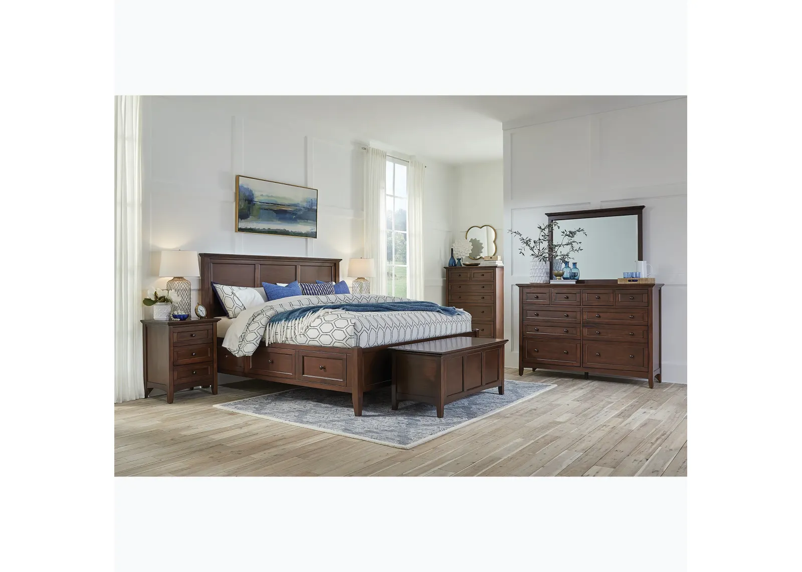 Westlake Bedroom Storage Cedar Bench