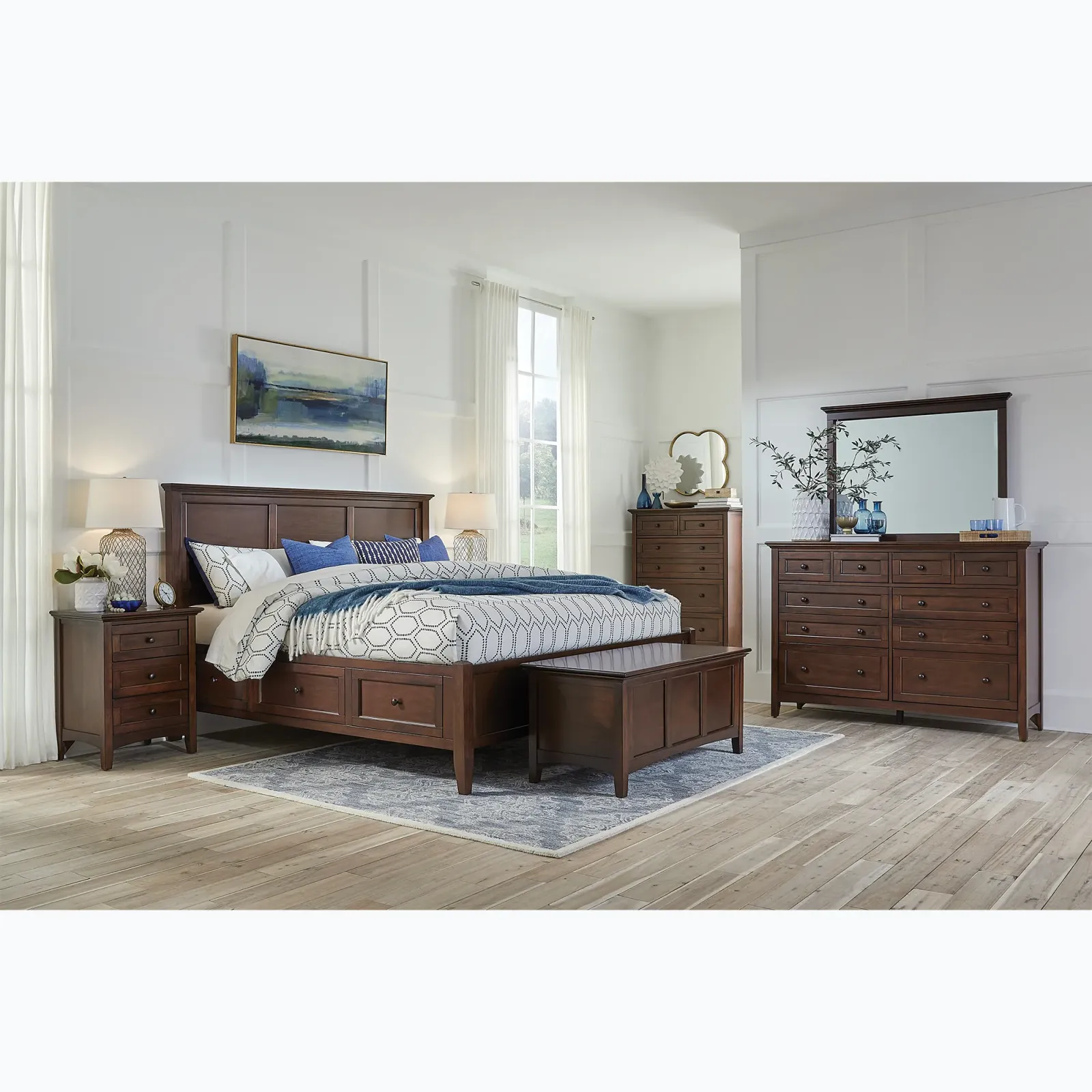 Westlake Bedroom Storage Cedar Bench