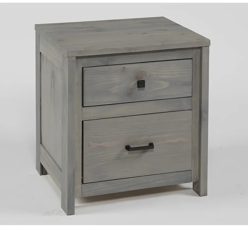 Urban Ranch Gray Youth Nightstand