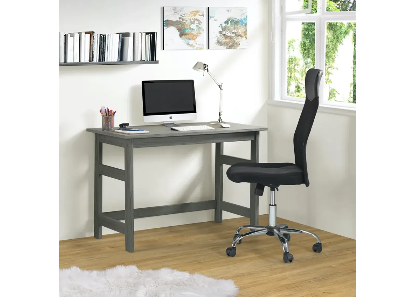 Gray Brushed Youth Desk