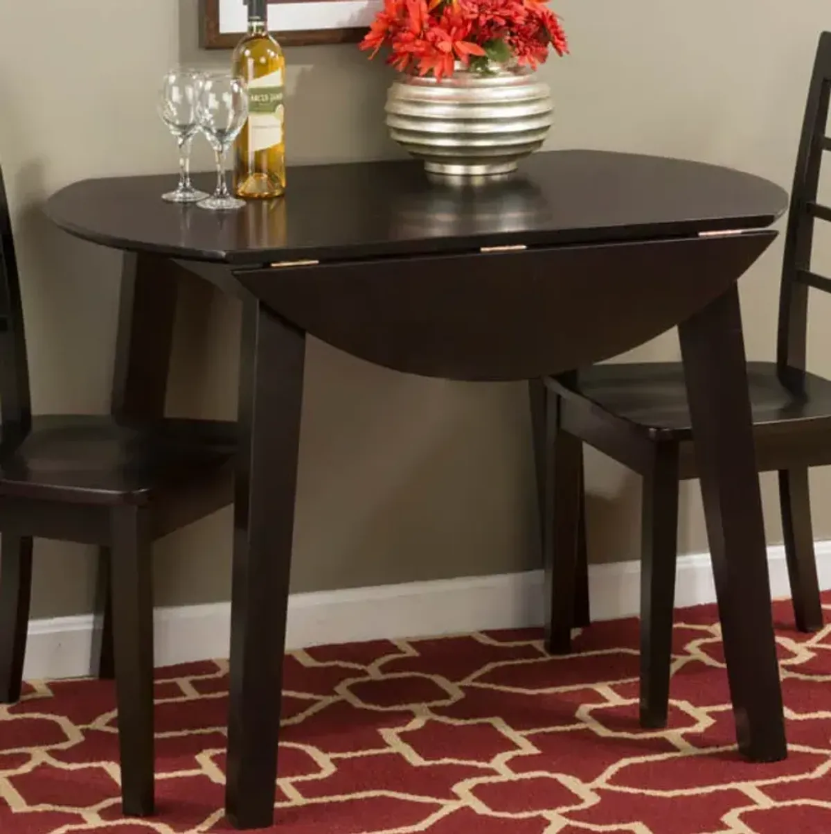 Simplicity Espresso Drop Leaf Table