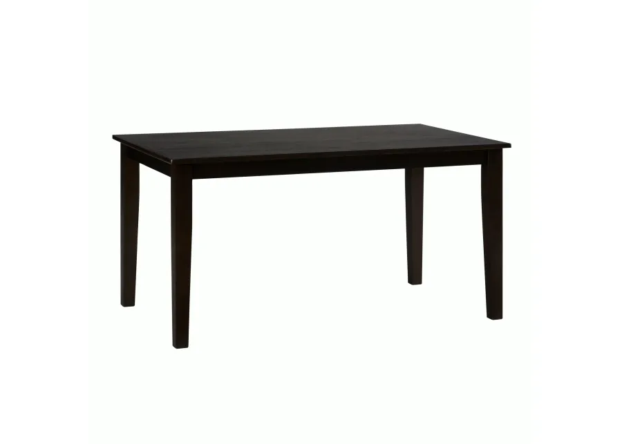 Simplicity Espresso Rectangular Table