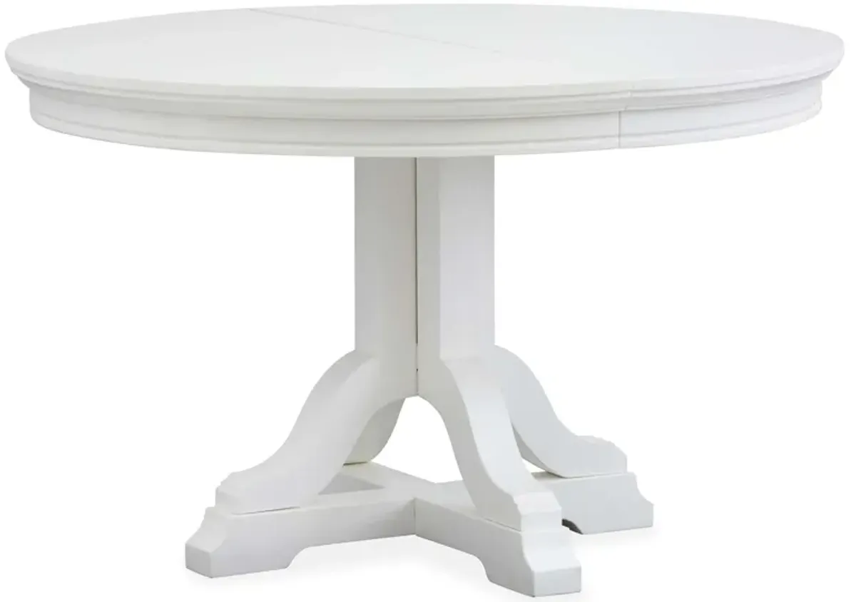 Charleston White 48-Inch Round Table