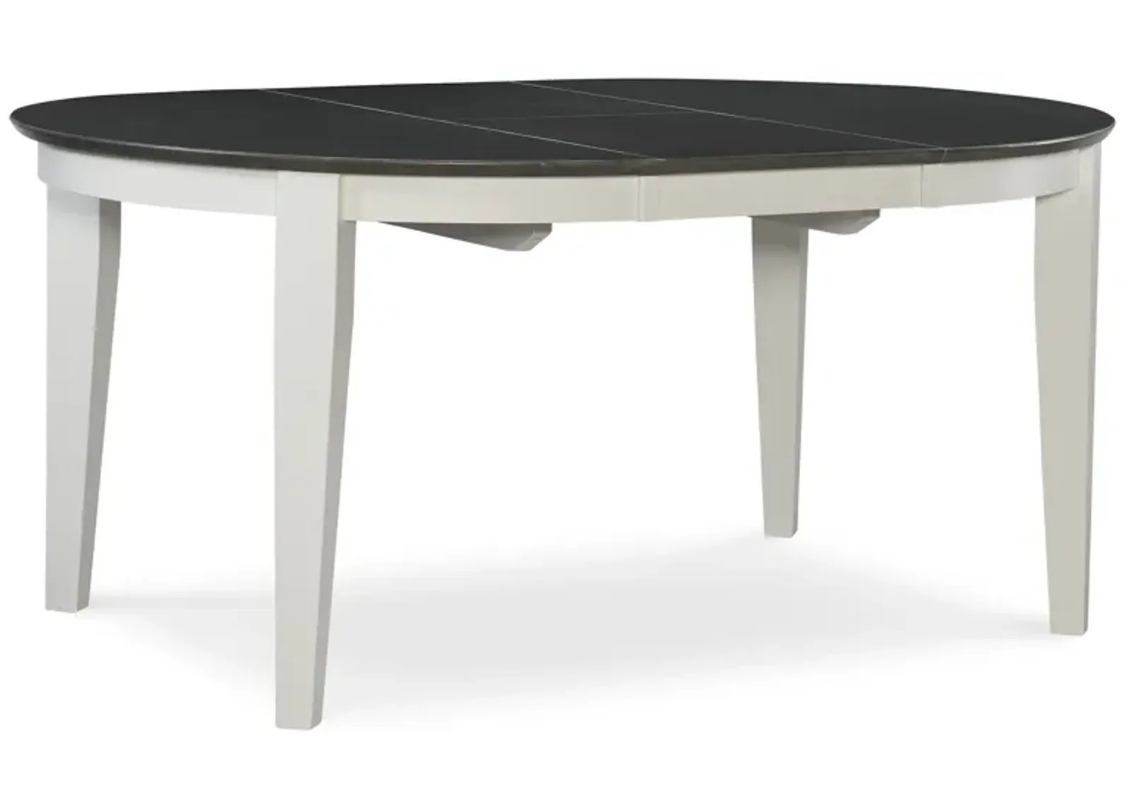 Cosmopolitan Heather Gray/White Oval Table