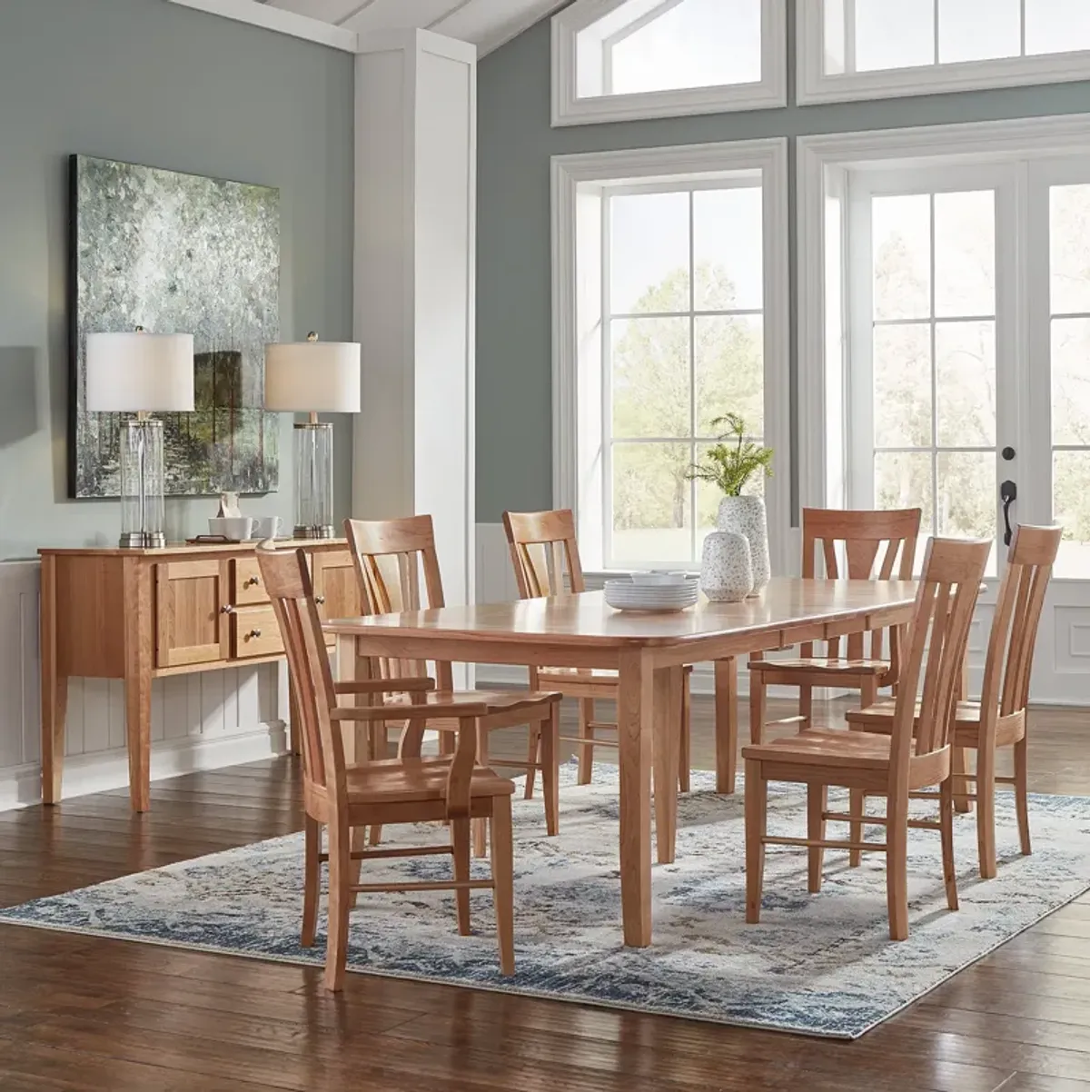 Amish Natural Cherry Dining Room Side Chair