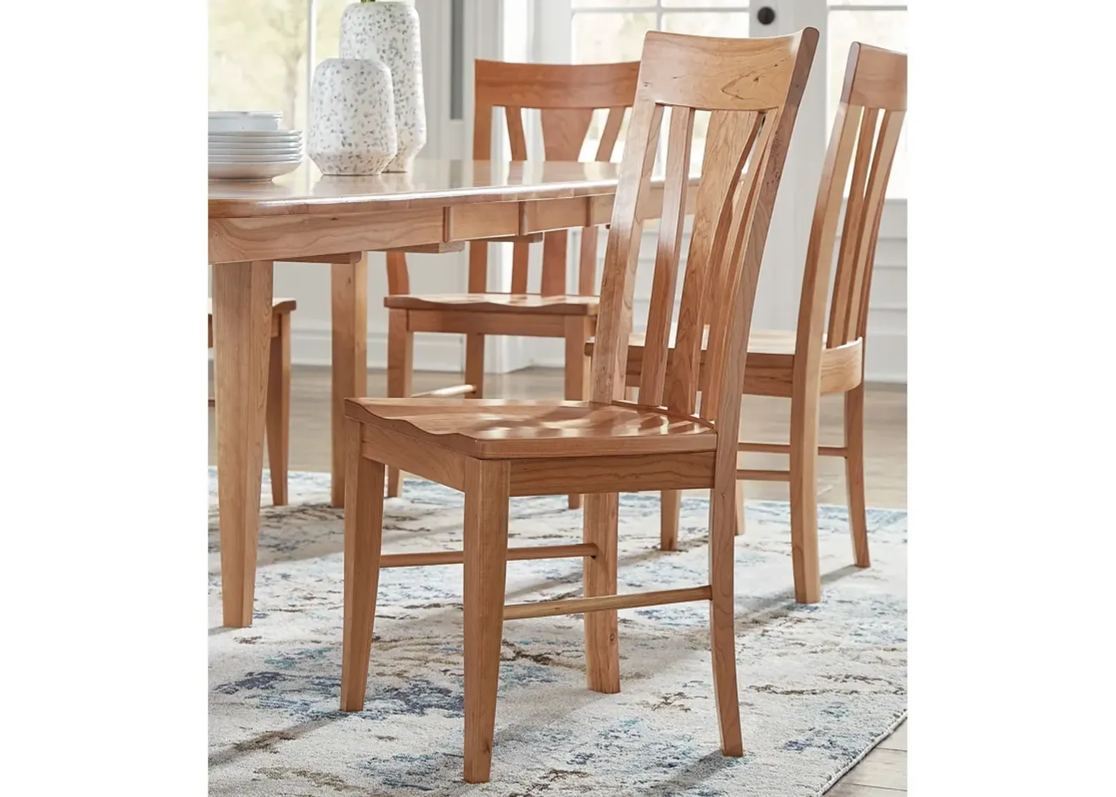 Amish Natural Cherry Dining Room Side Chair