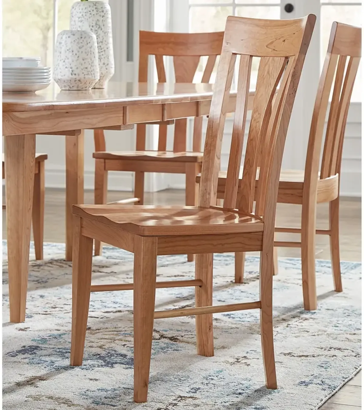 Amish Natural Cherry Dining Room Side Chair