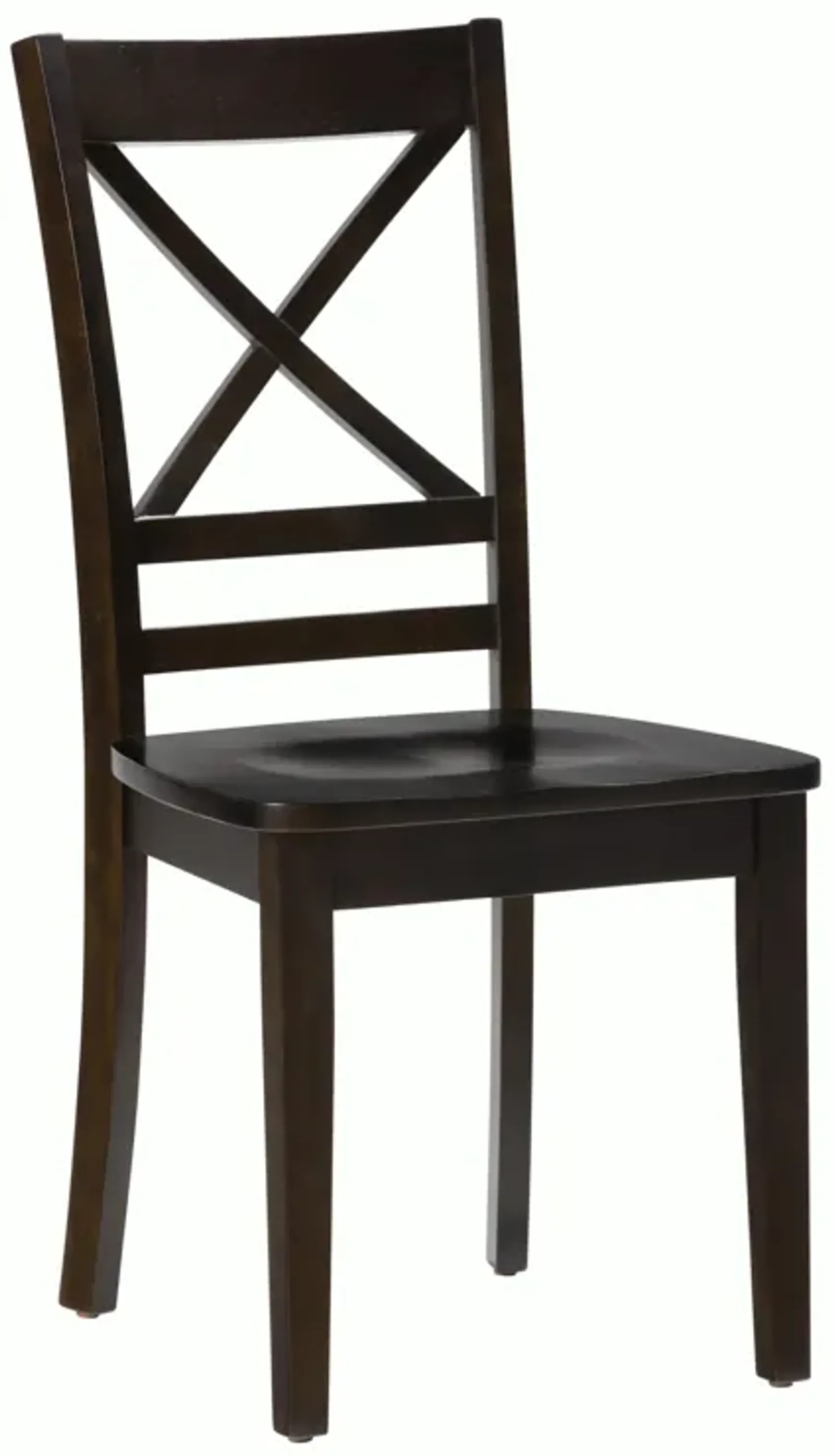 Simplicity Espresso X-Back Side Chair