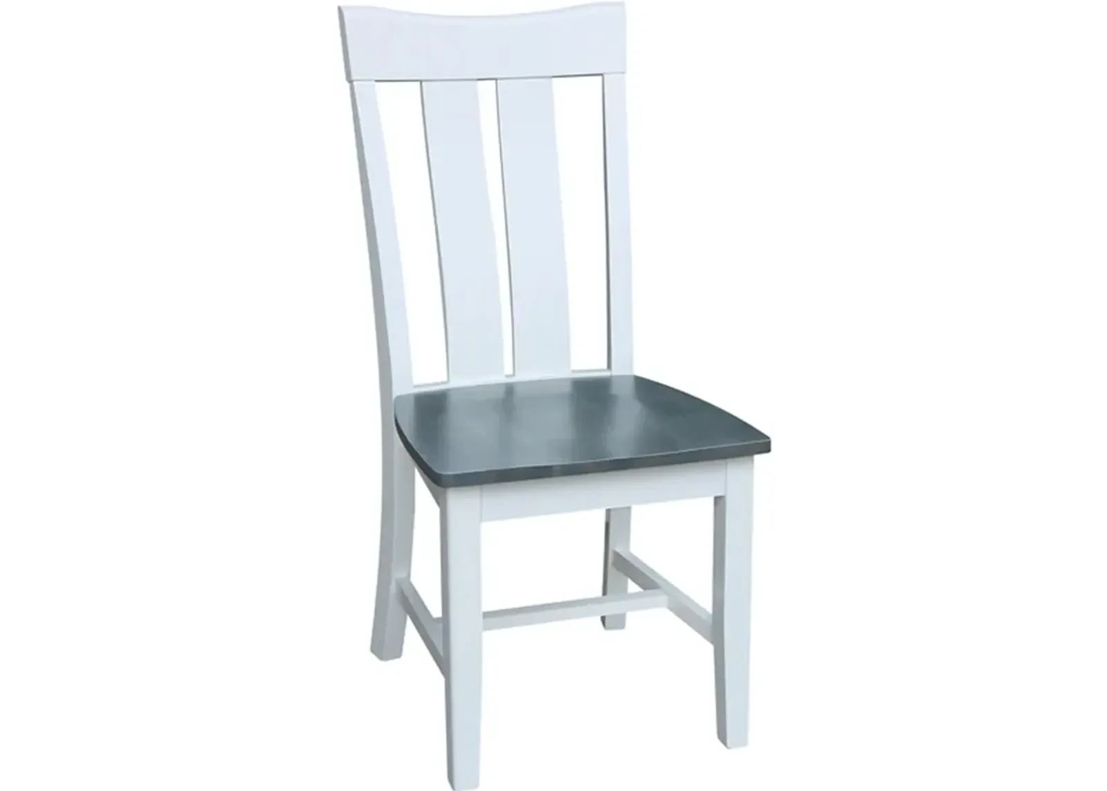 Cosmopolitan Heather Gray/White Ava Side Chair