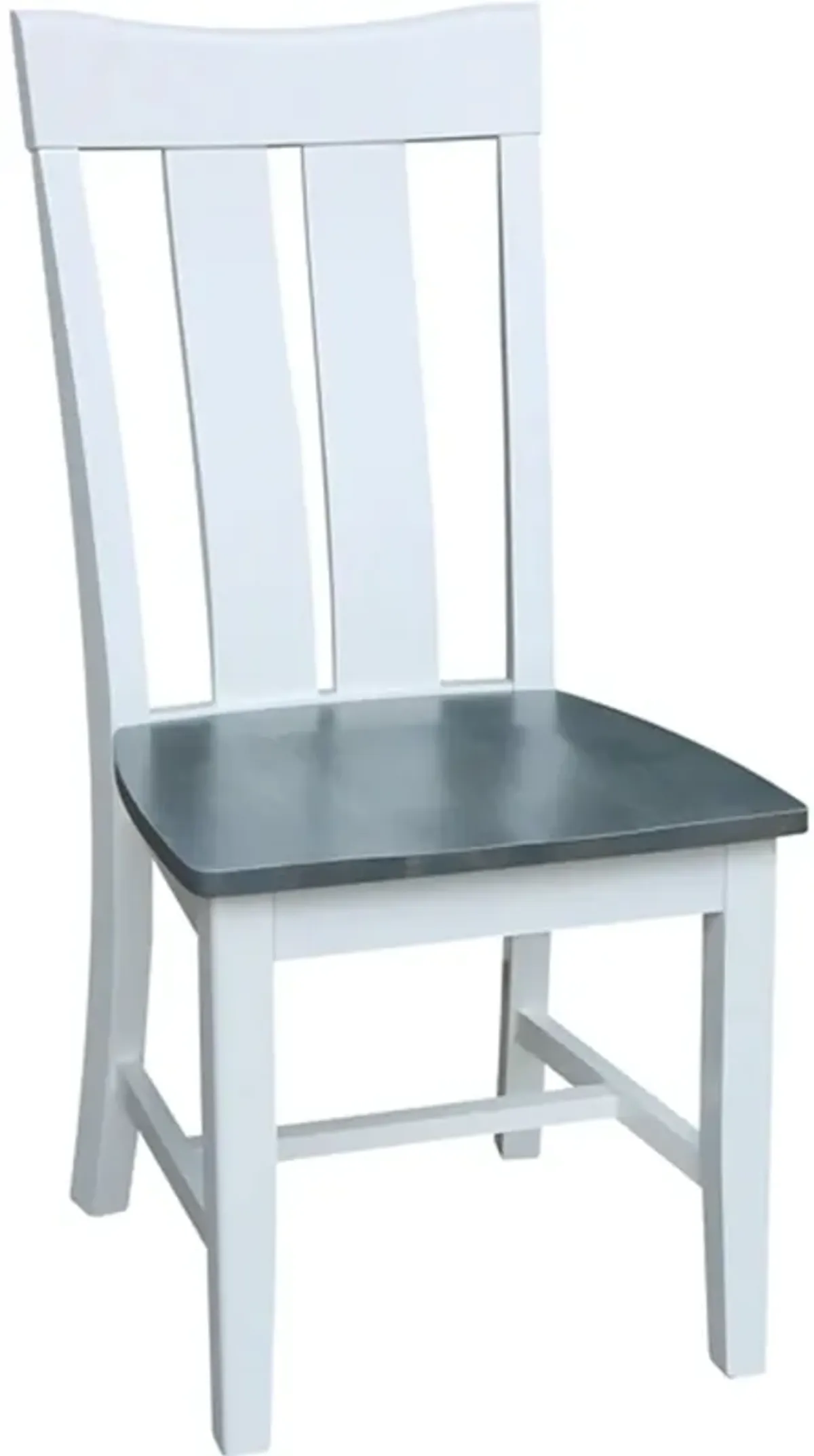 Cosmopolitan Heather Gray/White Ava Side Chair