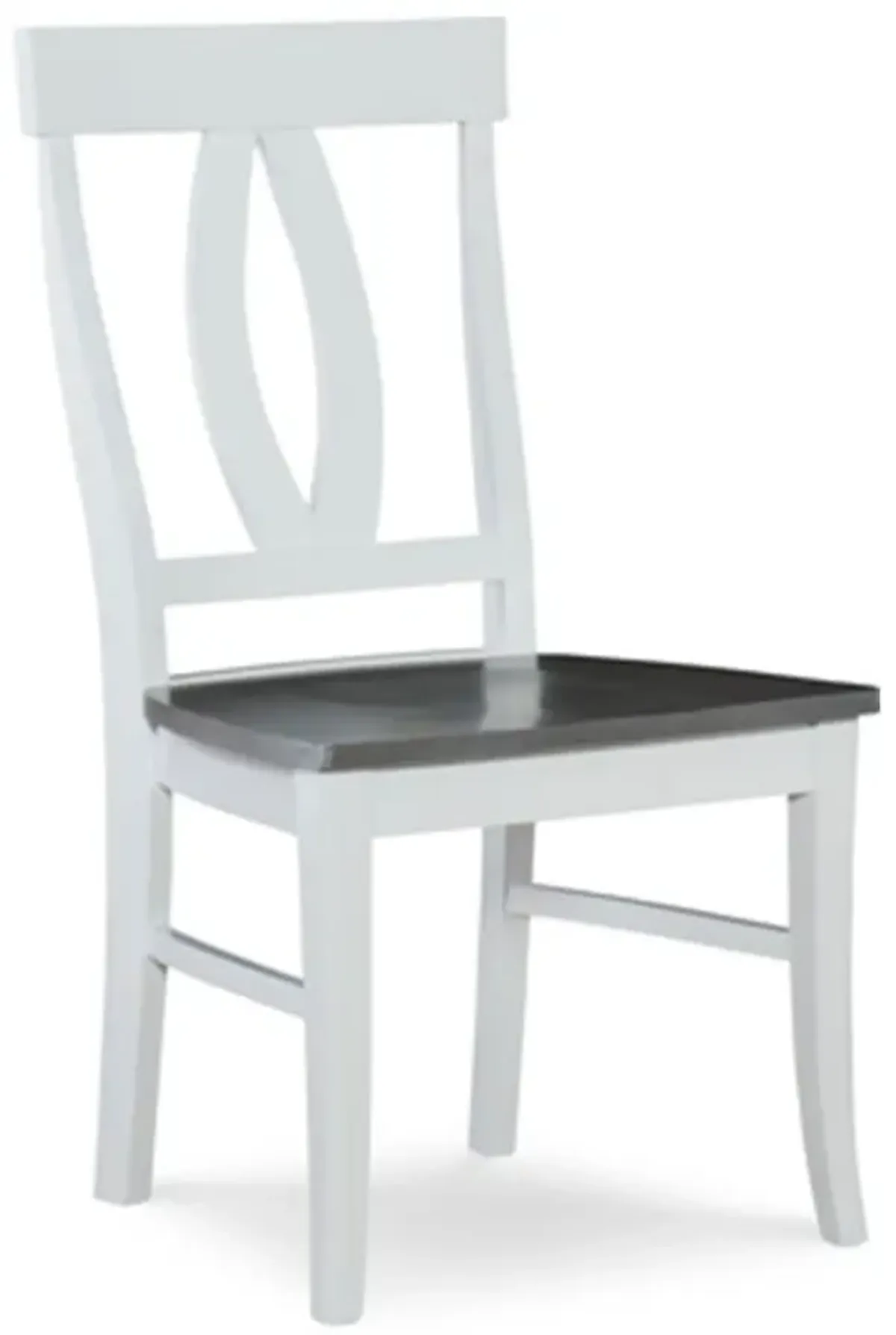 Cosmopolitan Heather Gray/White Verona Side Chair