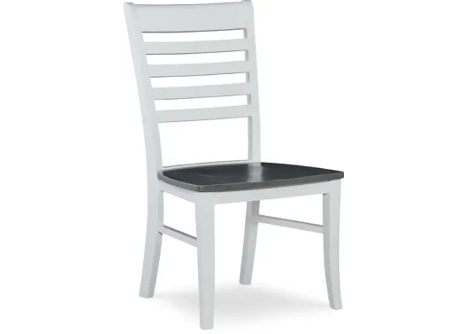 Cosmopolitan Heather Gray/White Roma Side Chair