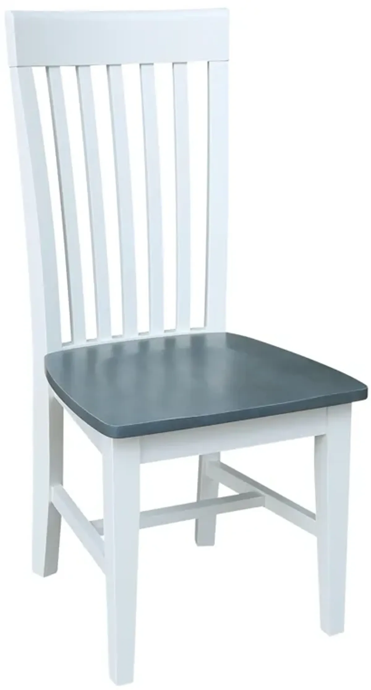 Cosmopolitan Heather Gray/White Mission Side Chair