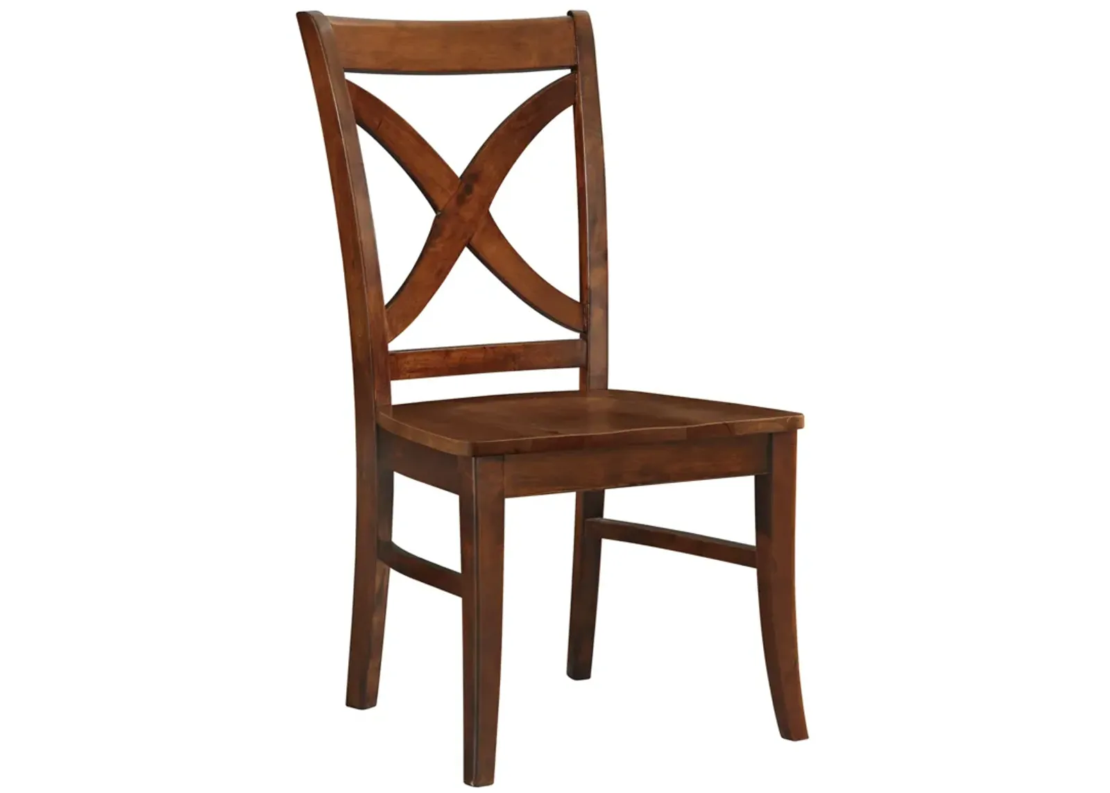 Cosmopolitan Espresso Wood Salerno Side Chair (X-Back)