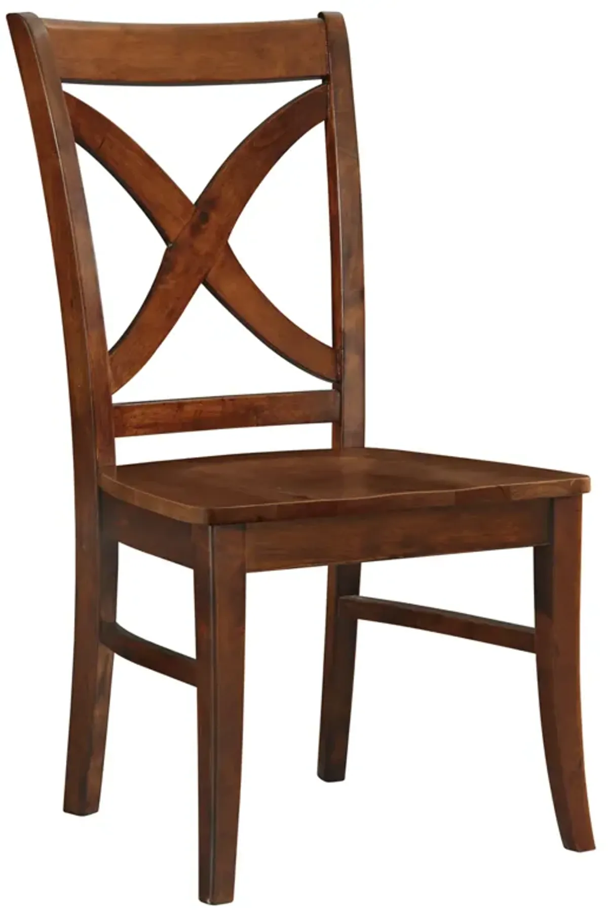 Cosmopolitan Espresso Wood Salerno Side Chair (X-Back)