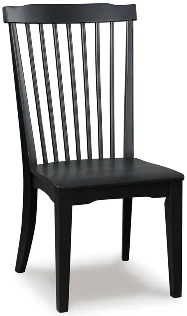Country Manor Black Spindle Side Chair