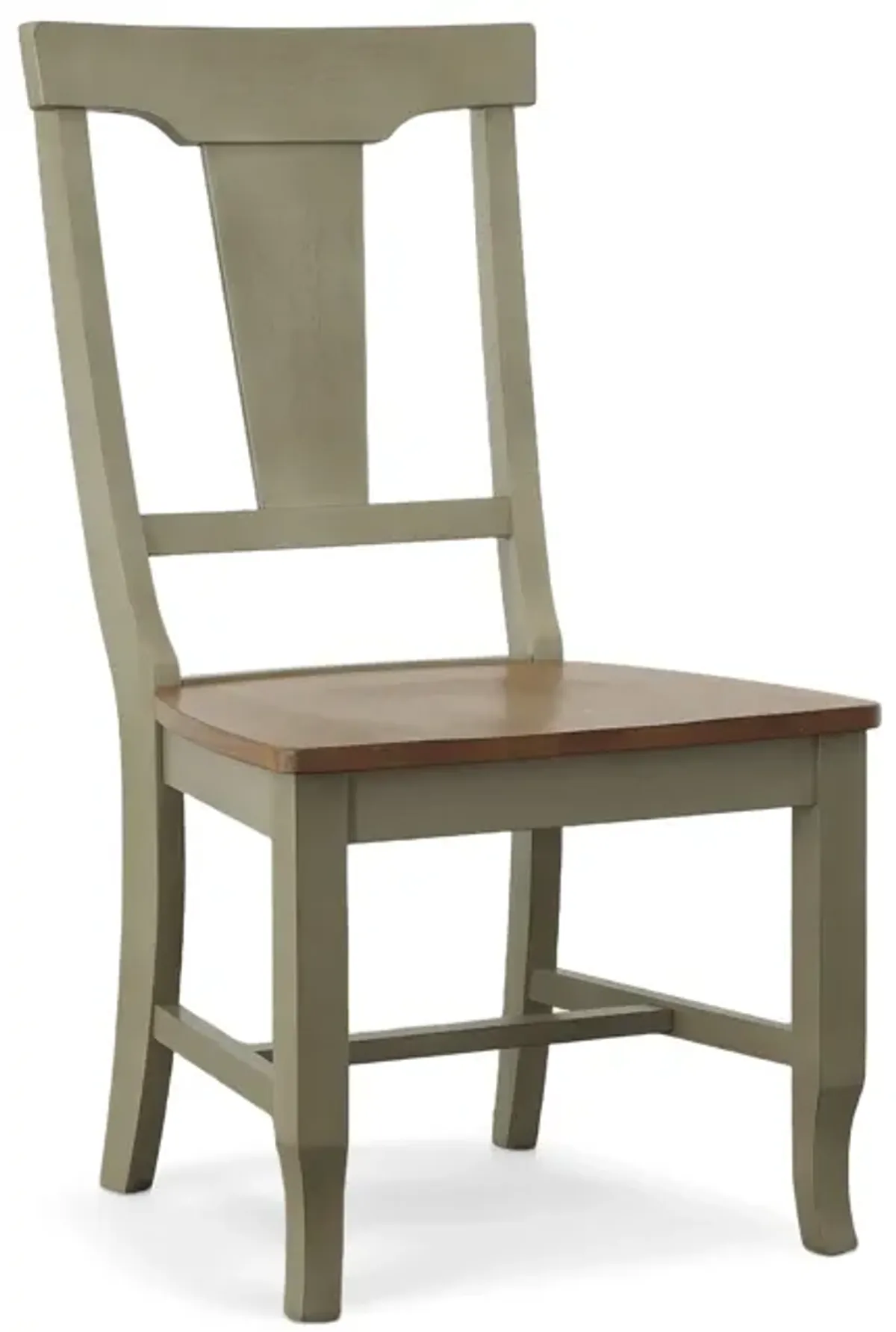 Vista Hickory/Stone Panelback Side Chair