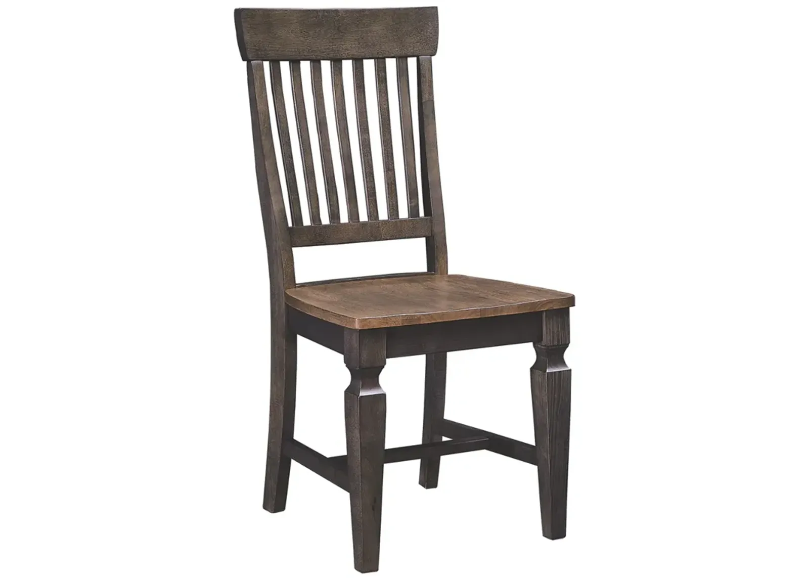 Vista Hickory/Coal Slatback Side Chair