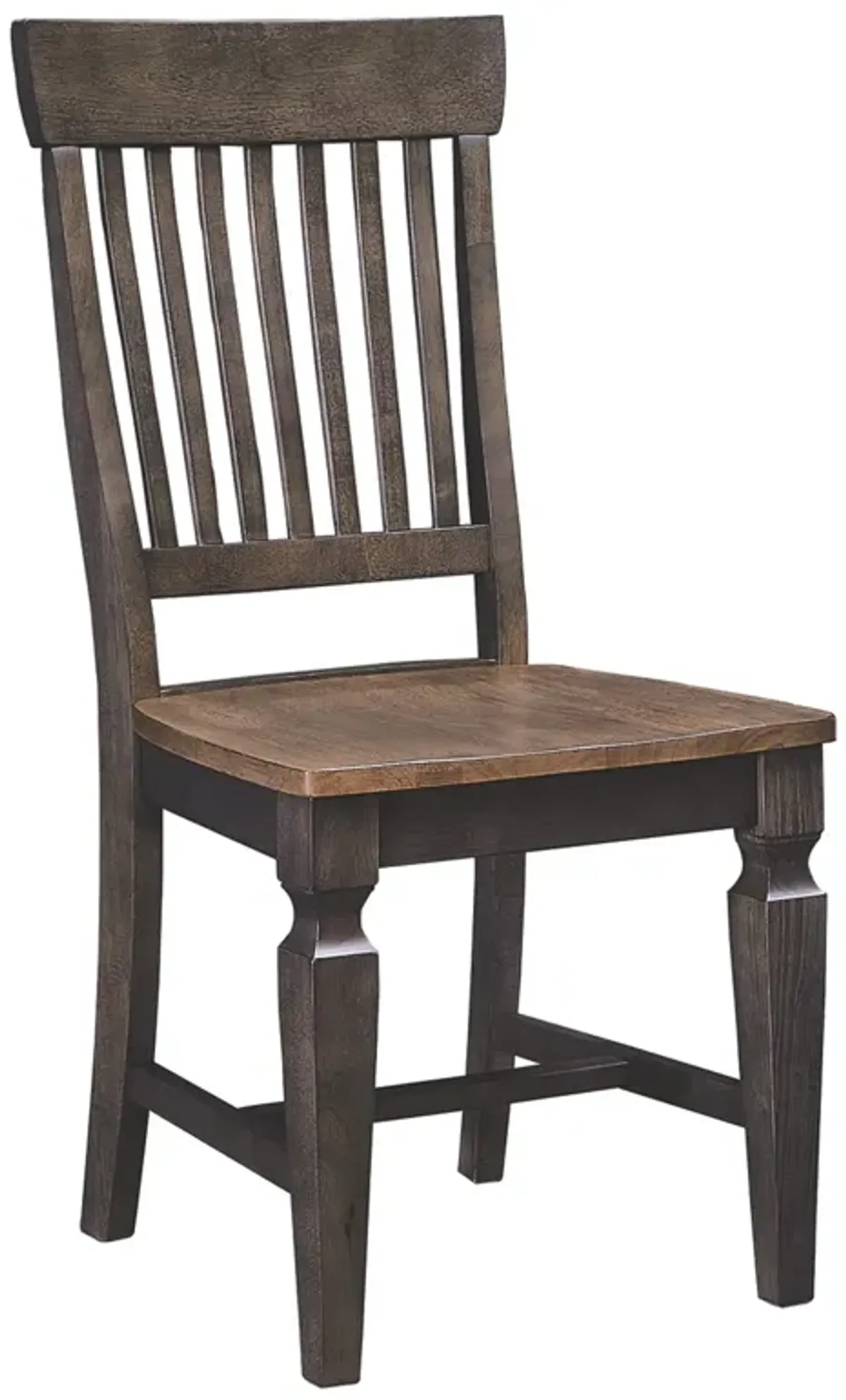 Vista Hickory/Coal Slatback Side Chair