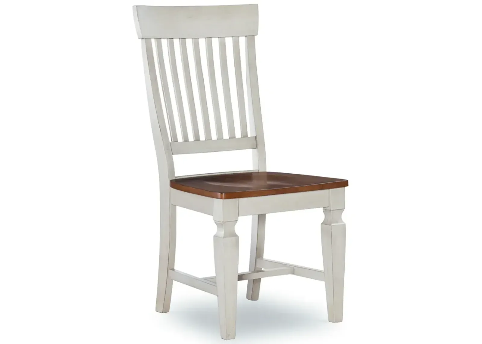 Vista Hickory/Shell Slatback Side Chair