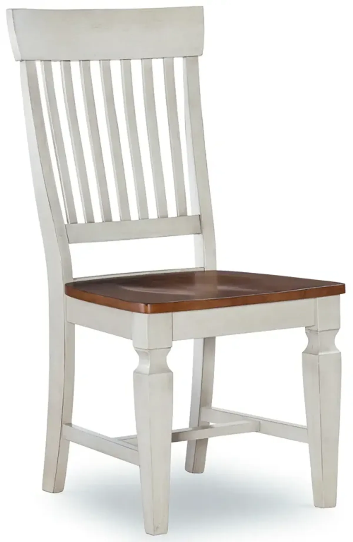 Vista Hickory/Shell Slatback Side Chair