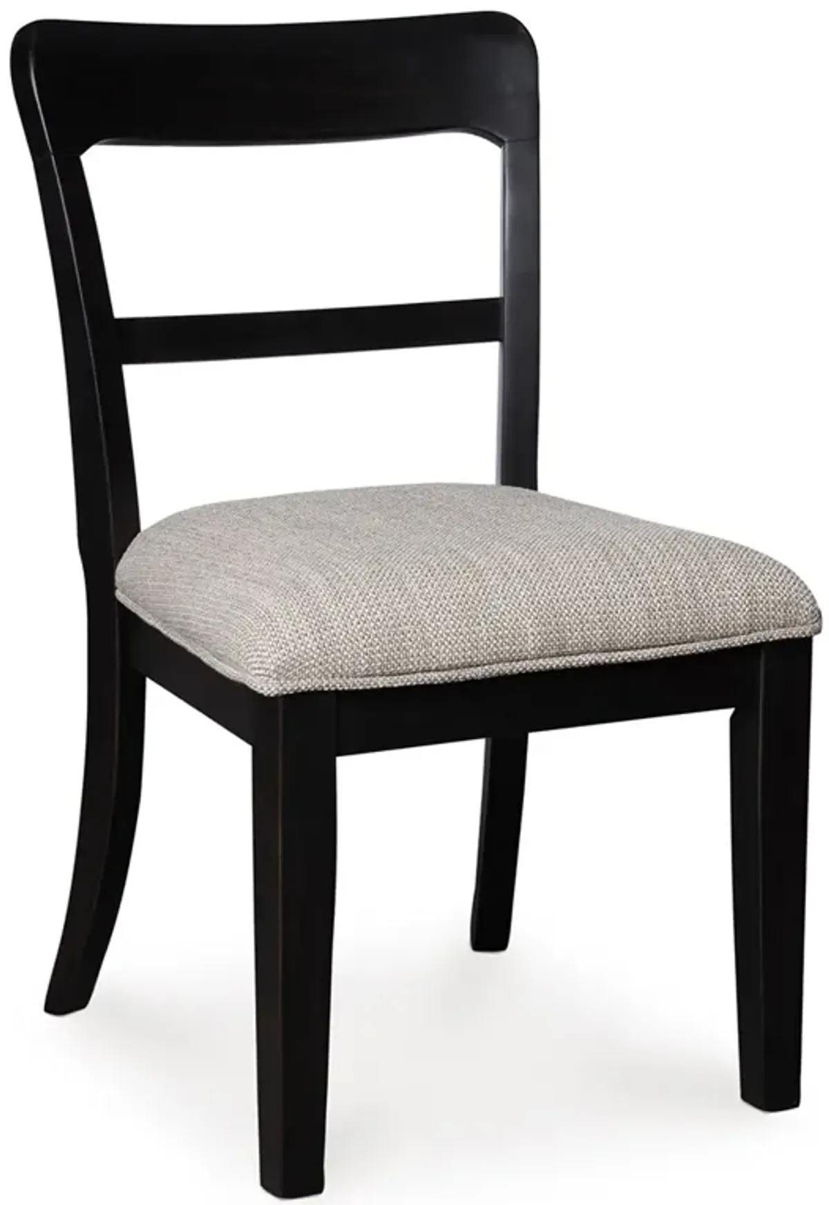 Country Manor Black Upholstered Bistro Chair