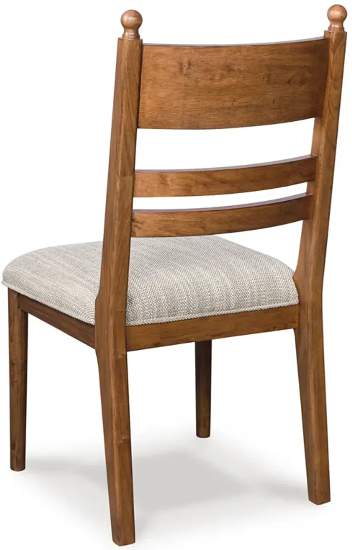 Country Manor Brown Ladderback Upholstered Side Chair