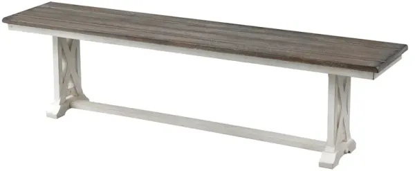 Bar Harbor White Dining Bench