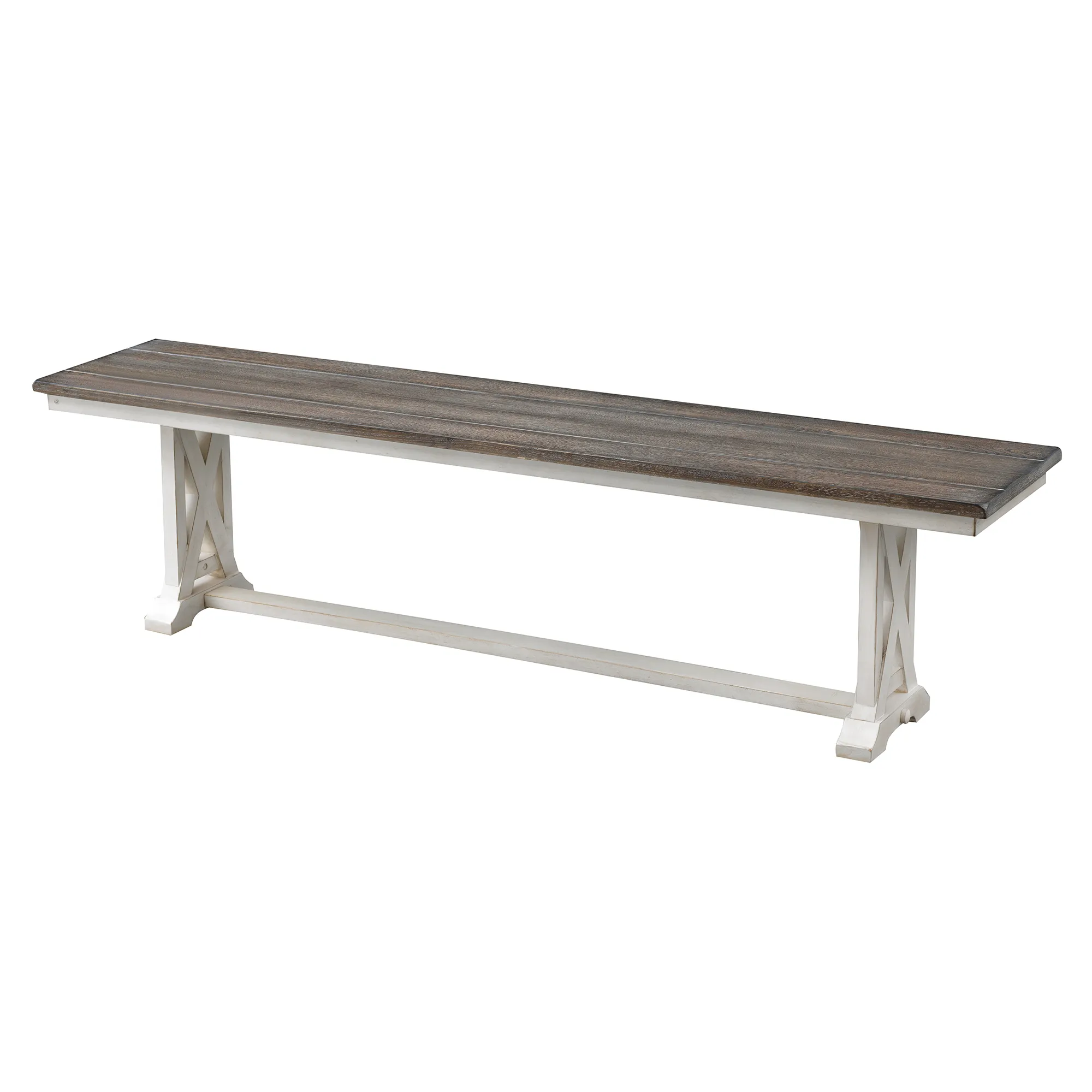 Bar Harbor White Dining Bench