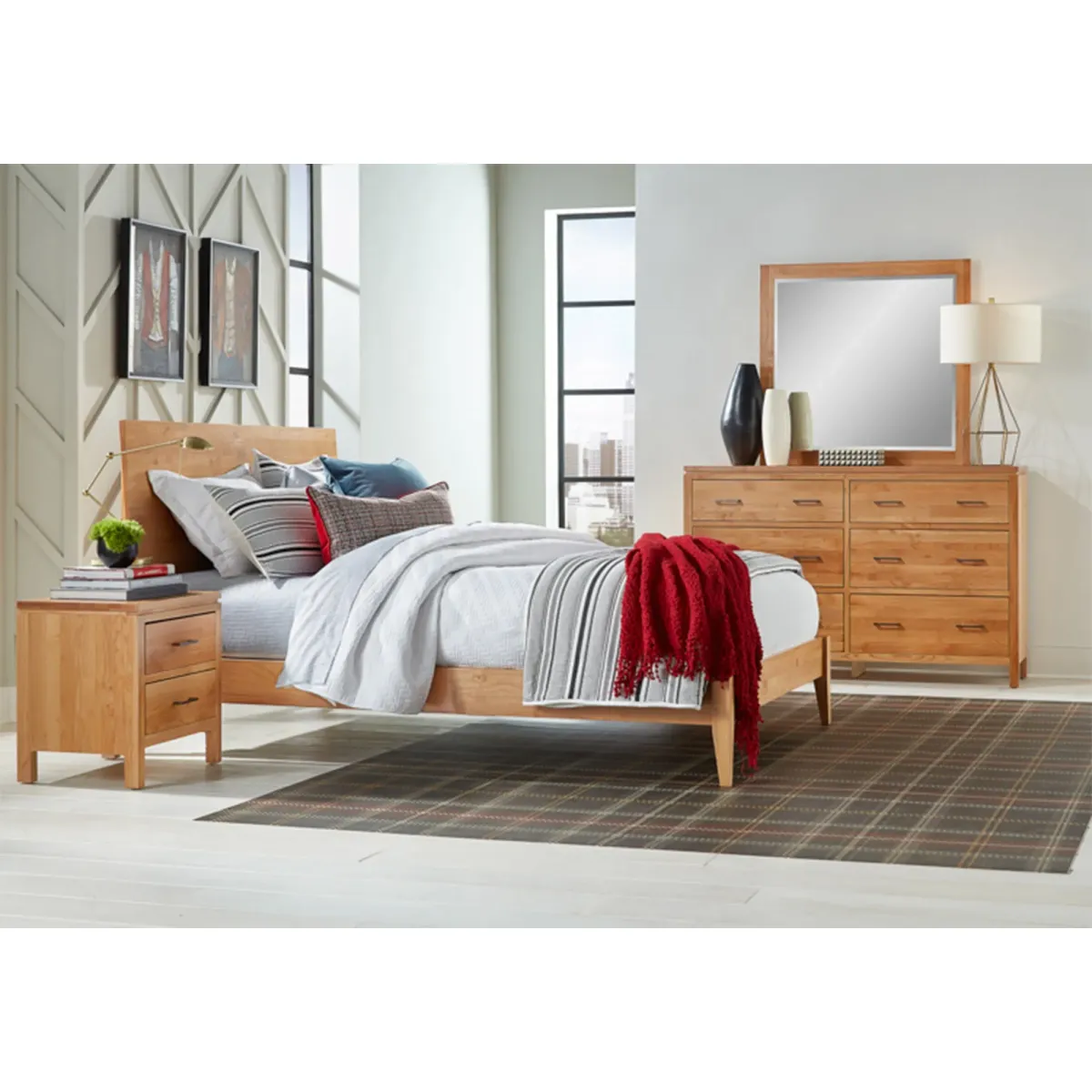 2 West Natural Platform Bed