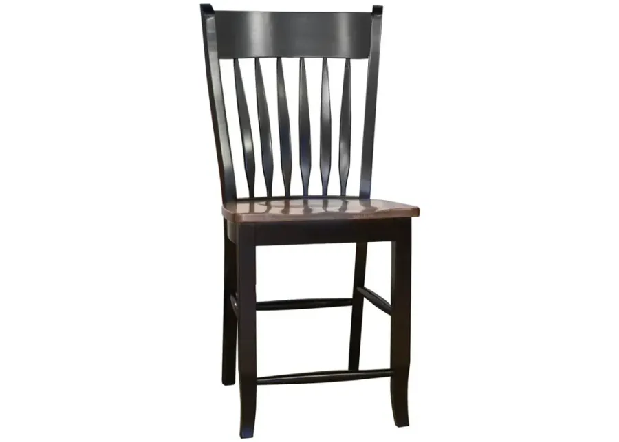 Amish Driftwood Abbey Dinette 24" Buckeye Counter Stool