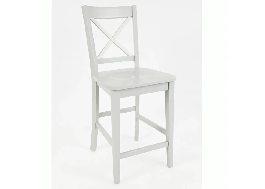 Simplicity Dove Grey X-Back Stool