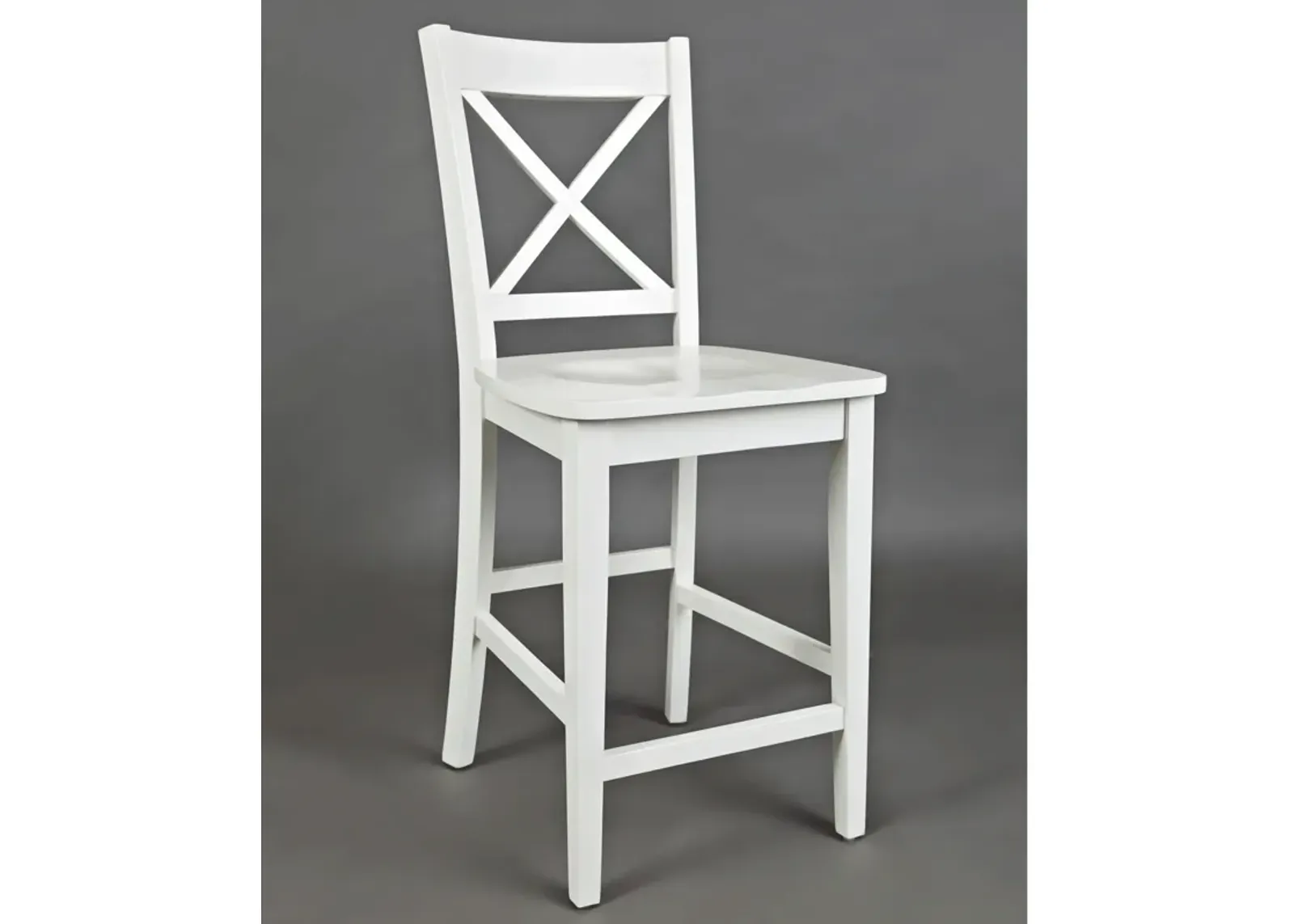 Simplicity Paperwhite X-Back Counter Stool