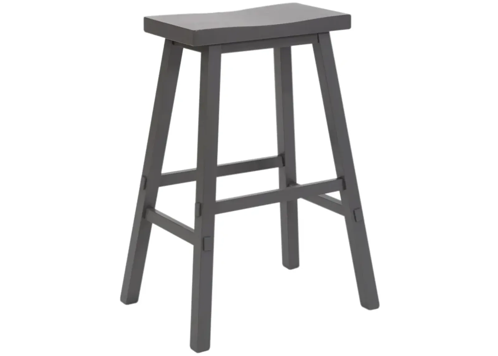 Creations Gray Backless Stool