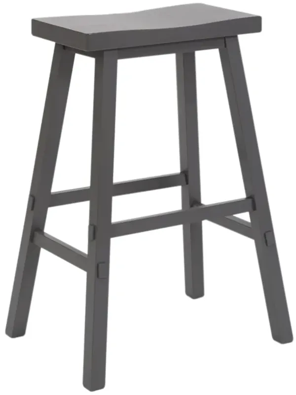 Creations Gray Backless Stool