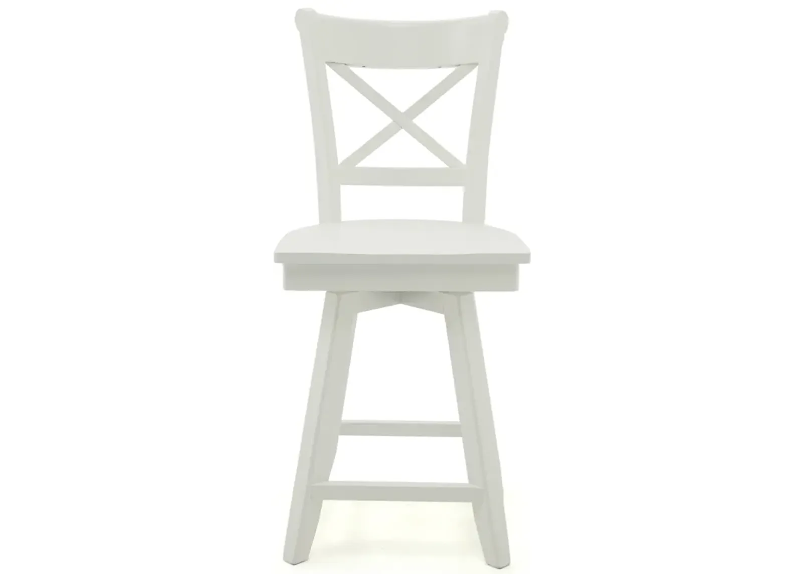 Hampton White Charlotte Swivel Stool