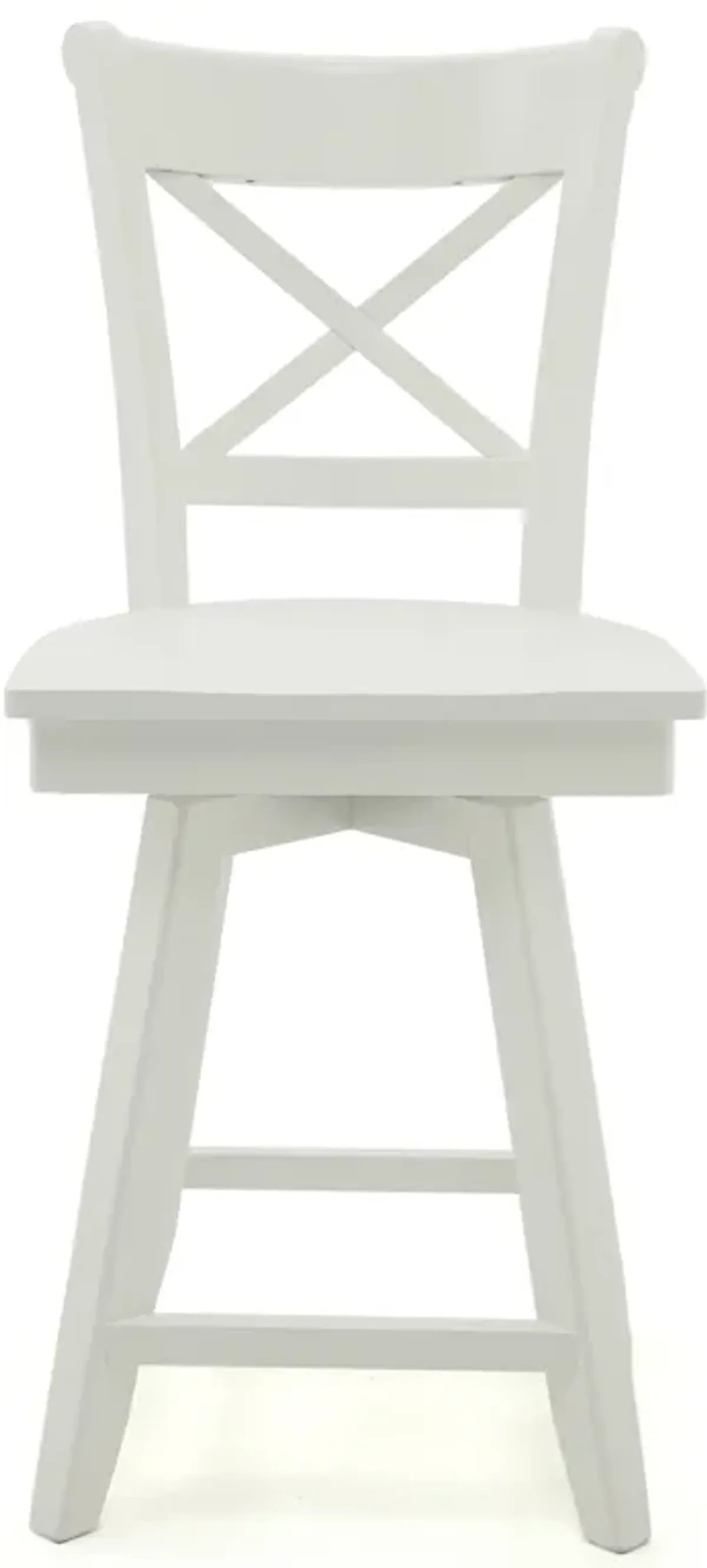 Hampton White Charlotte Swivel Stool