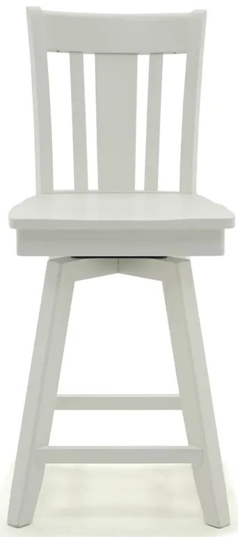 Hampton San Remo White Swivel Stool