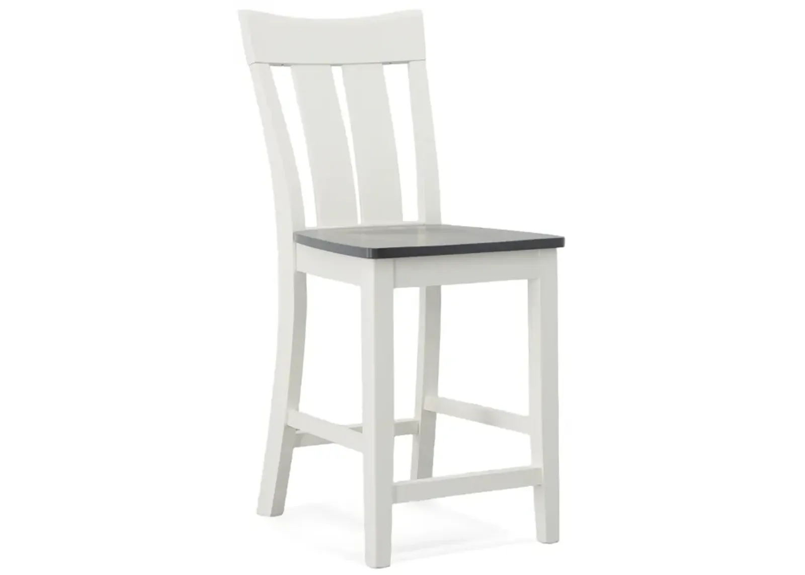 Cosmopolitan Heather Gray/White Ava Stool