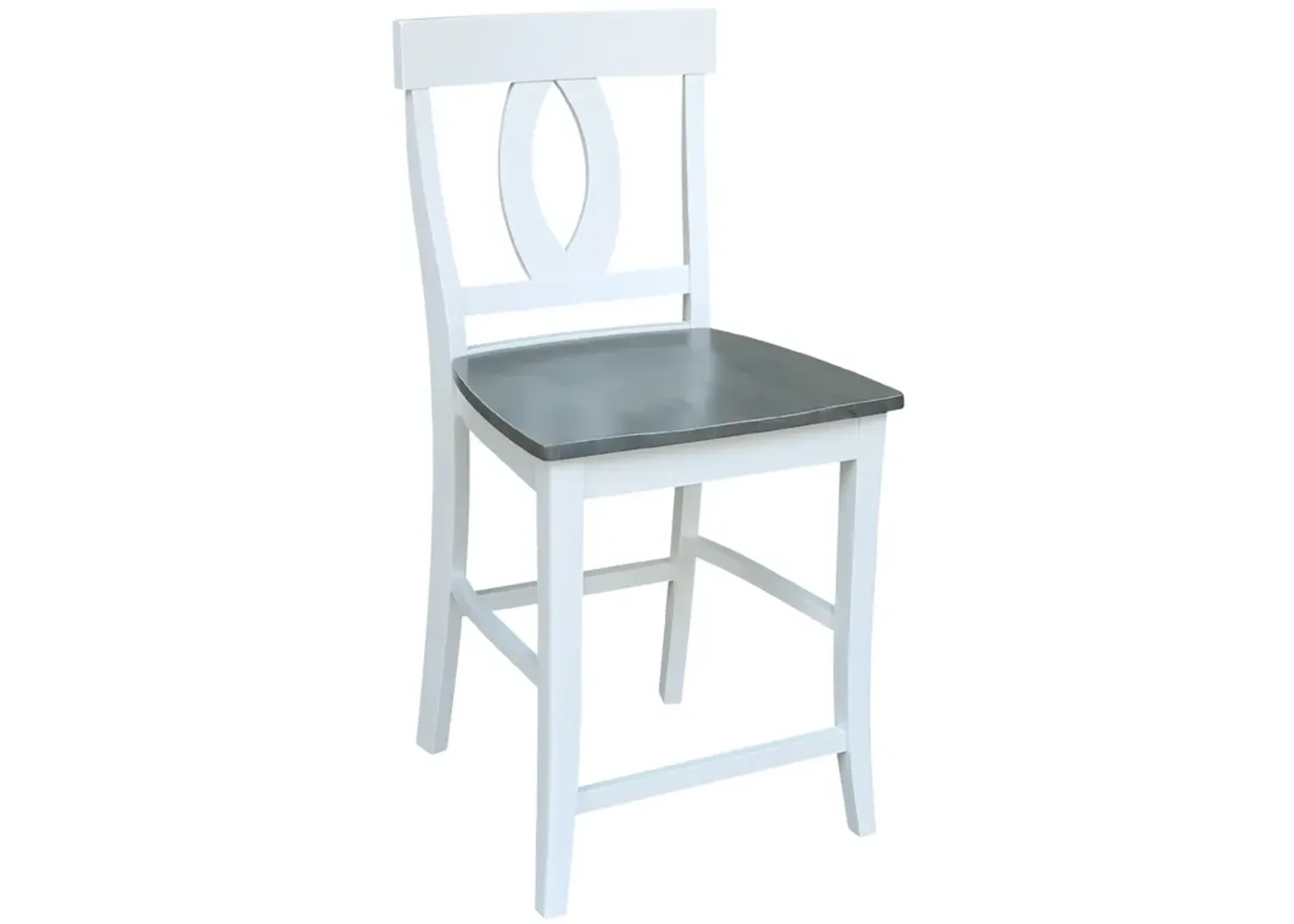 Cosmopolitan Heather Gray/White Verona Stool