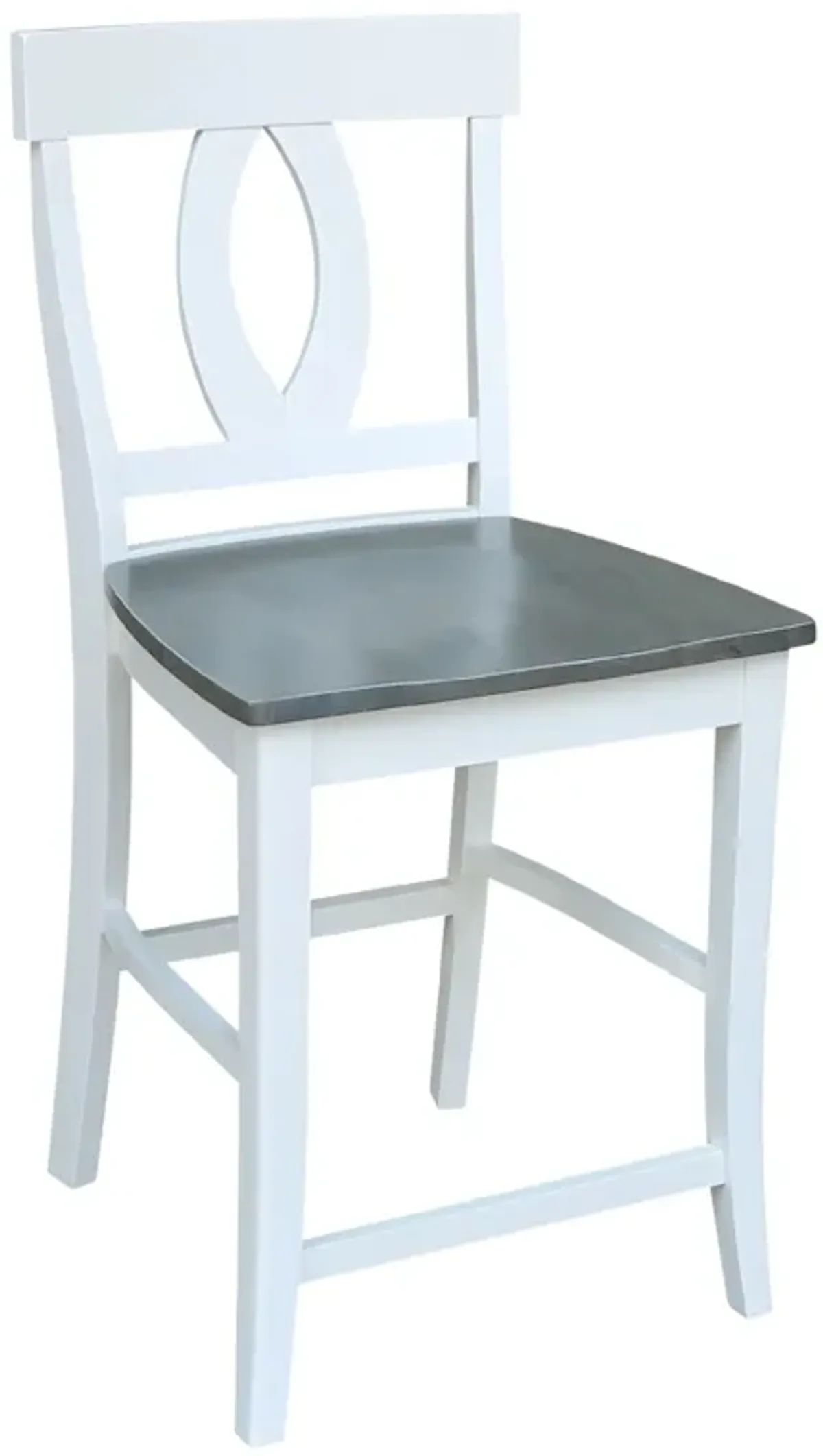 Cosmopolitan Heather Gray/White Verona Stool