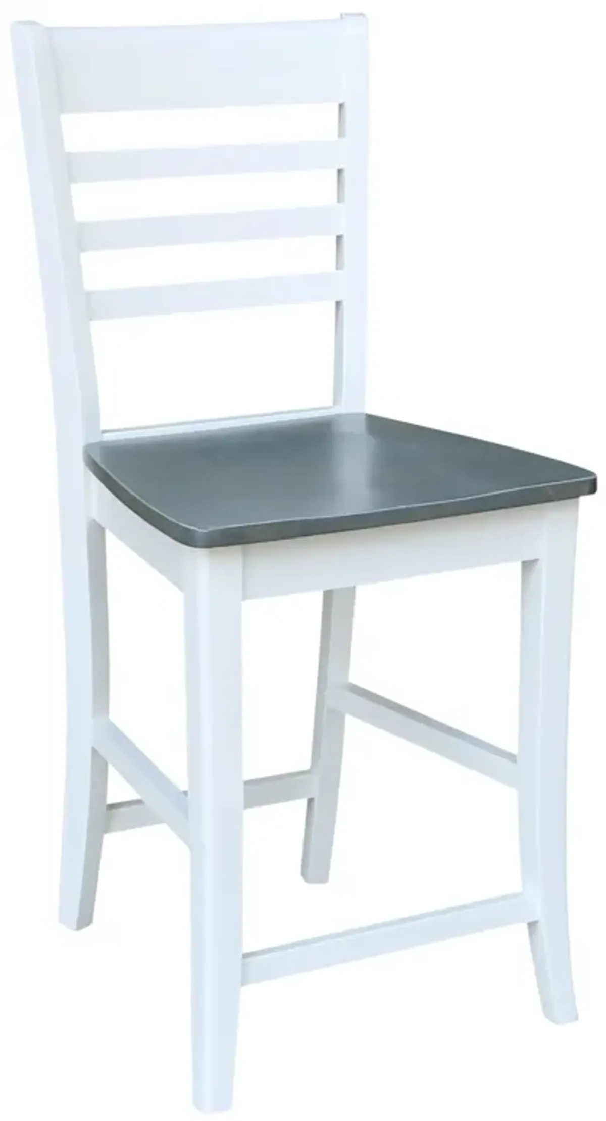 Cosmopolitan Heather Gray/White Roma Stool