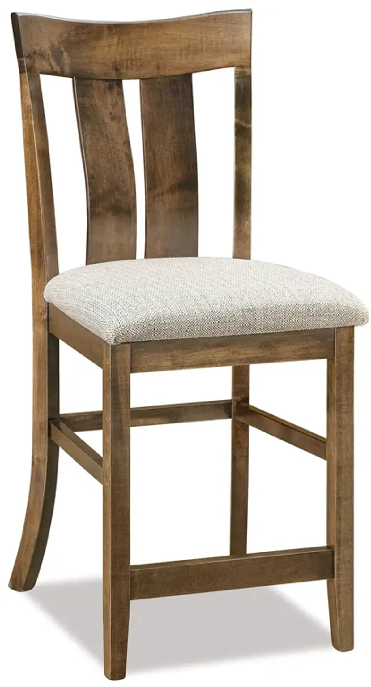 Maple Earthtone Florence Upholstered Stool