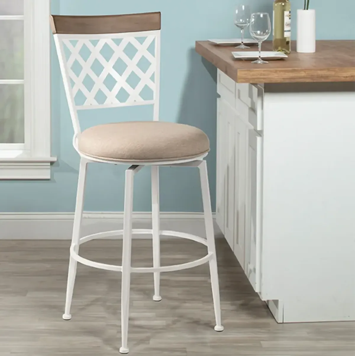 Greenfield White Bar Stool